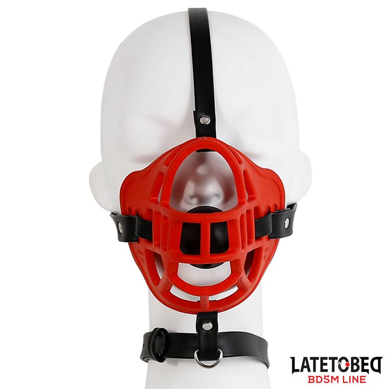 LATETOBED BDSM LINE - MUZZLE WITH BREATHABLE GAG BALL