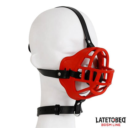 LATETOBED BDSM LINE - MUZZLE WITH BREATHABLE GAG BALL