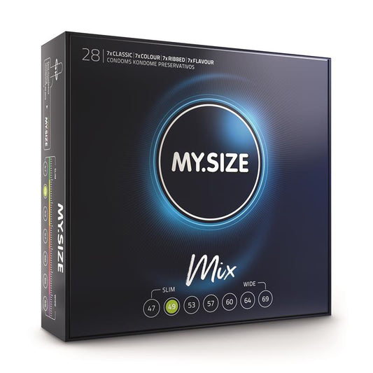 MY SIZE - MIX CONDOMS 49 MM 28 UNITS