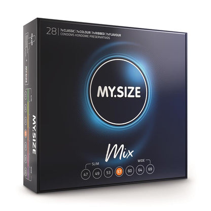 MY SIZE - MIX CONDOMS 57 MM 28 UNITS