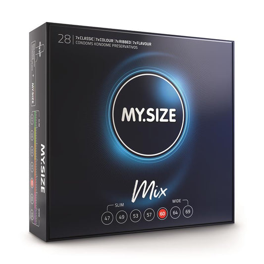 MY SIZE - MIX CONDOMS 60 MM 28 UNITS