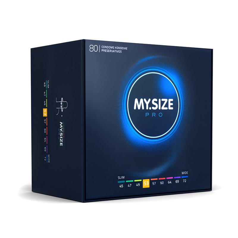 MY SIZE - PRO CONDOMS 53 MM 80 UNITS