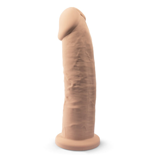 SILEXD - 9 inch Realistic Girthy Silicone Dual Density Dildo with Suction Cup