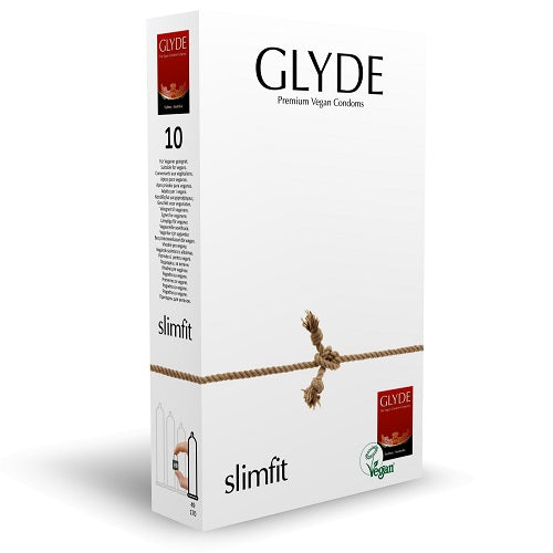 GLYDE VEGAN CONDOMS - GLYDE ULTRA SLIMFIT VEGAN CONDOMS 10 PACK