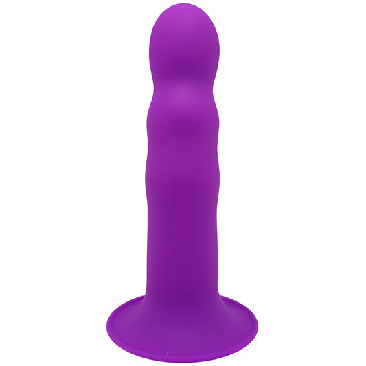 ADRIEN LASTIC - Cushioned Core Suction Cup Ribbed Silicone Dildo 7 Inch