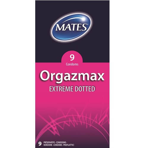 MATES - ORGAZMAX EXTREME DOTTED CONDOMS 9 PACK
