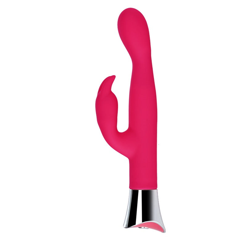 LOVING JOY - 10 FUNCTION SLIM SILICONE RABBIT VIBRATOR PINK