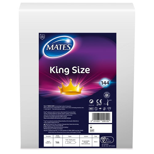 MATES - King Size Condom BX144 Clinic Pack