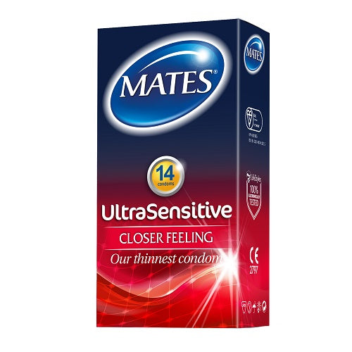 MATES - ULTRA SENSITIVE CONDOMS 14 PACK