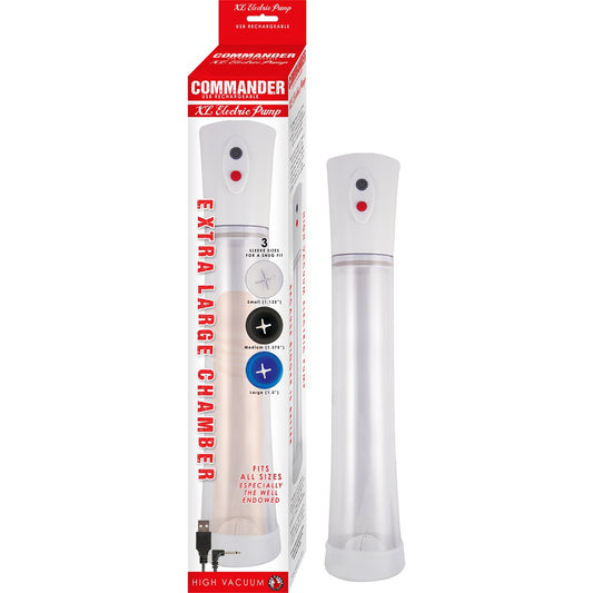 GENERIC - Commander USB Rechargeable High Vacuum Electric Penis Pump XL