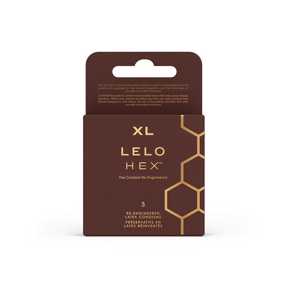 LELO - HEX CONDOMS RESPECT XL 3 PACK