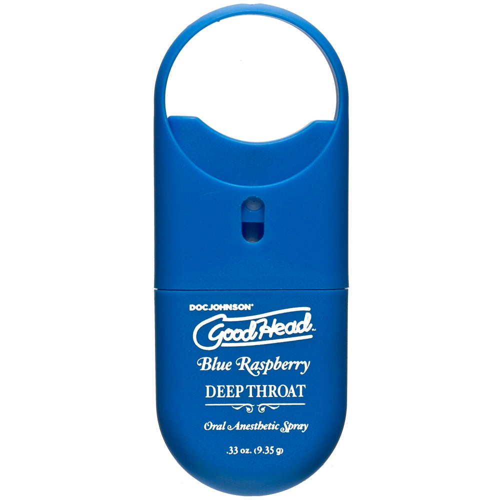 DOC JOHNSON - GOODHEAD TO-GO-DEEP THROAT SPRAY - BLUE RASPBERRY