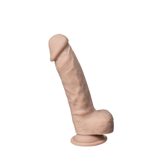 SILEXD - Real Skin 8 inch Silicone Dildo with Balls