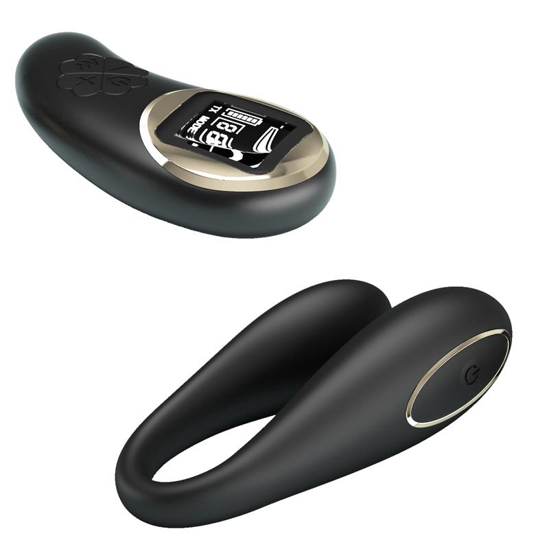 PRETTYLOVE - NATHAN COUPLE TOY WITH DIGITAL SCREEN REMOTE