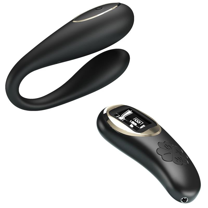 PRETTYLOVE - NATHAN COUPLE TOY WITH DIGITAL SCREEN REMOTE