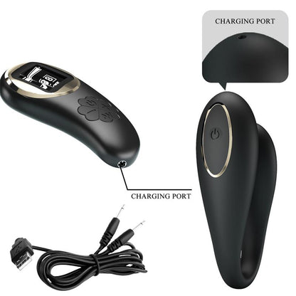 PRETTYLOVE - NATHAN COUPLE TOY WITH DIGITAL SCREEN REMOTE