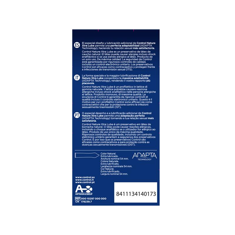 CONTROL - NATURE XTRA LUBE 12 UDS CLAVE 6