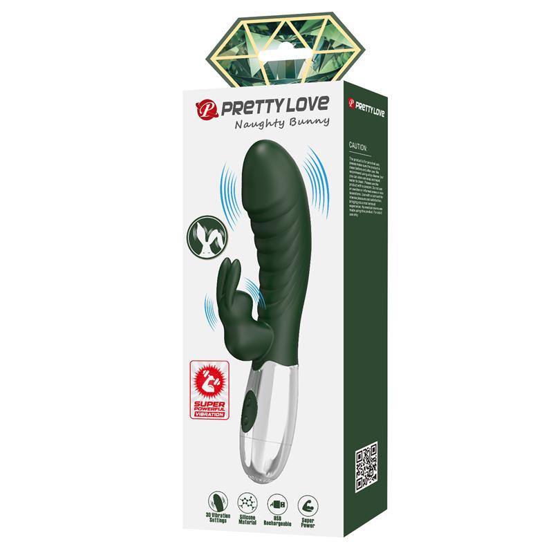PRETTYLOVE - NAUGHTY BUNNY VIBE 30 FUNCTIONS GREEN