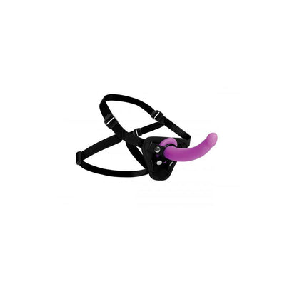 STRAP U - NAVIGATOR SILICONE G-SPOT DILDO WITH HARNESS PURPLE