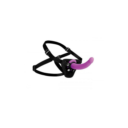 STRAP U - NAVIGATOR SILICONE G-SPOT DILDO WITH HARNESS PURPLE