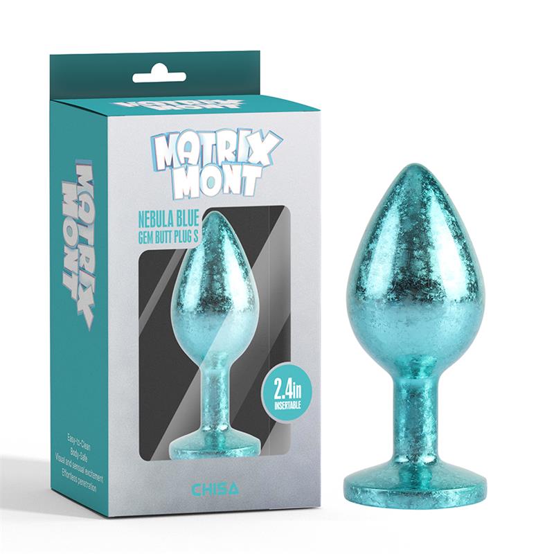 CHISA - NEBULA BLUE GEM BUTT PLUG SIZE S