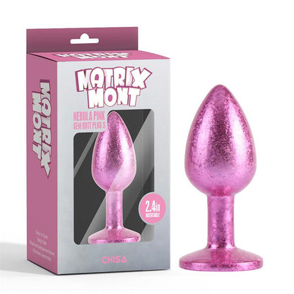 CHISA - NEBULA PINK GEM BUTT PLUG SIZE S