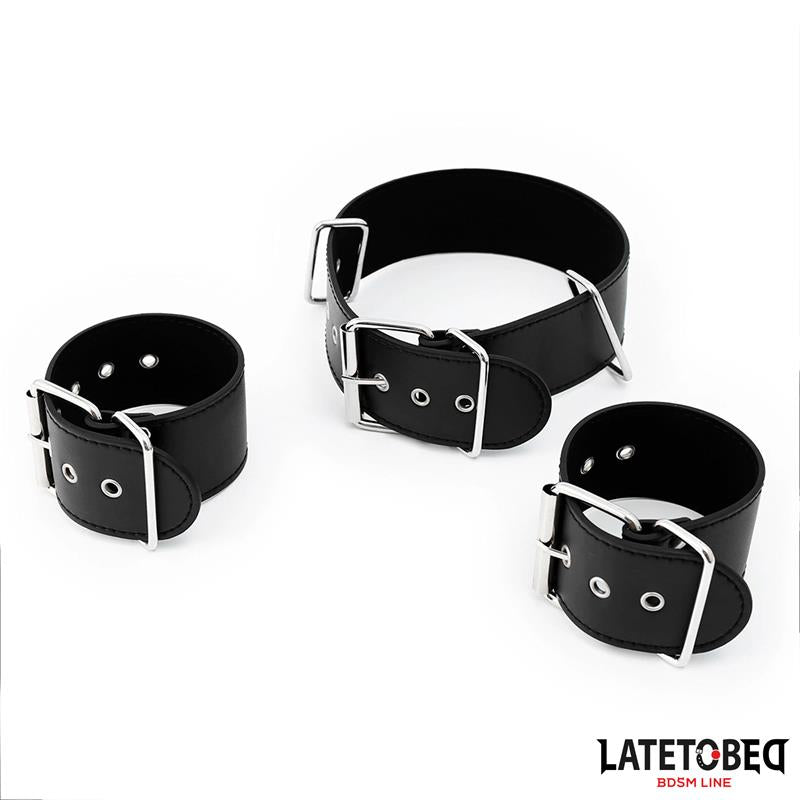 LATETOBED BDSM LINE - NECK AND WRIST CUFF