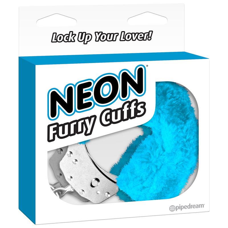 NEON - FURRY CUFFS BLUE