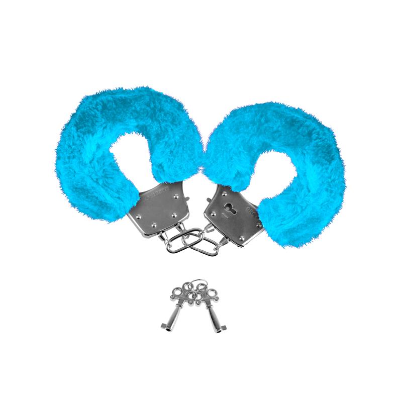 NEON - FURRY CUFFS BLUE