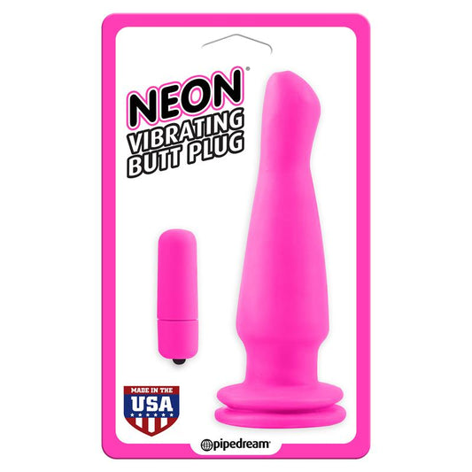 NEON - VIBRATING BUTT PLUG PINK
