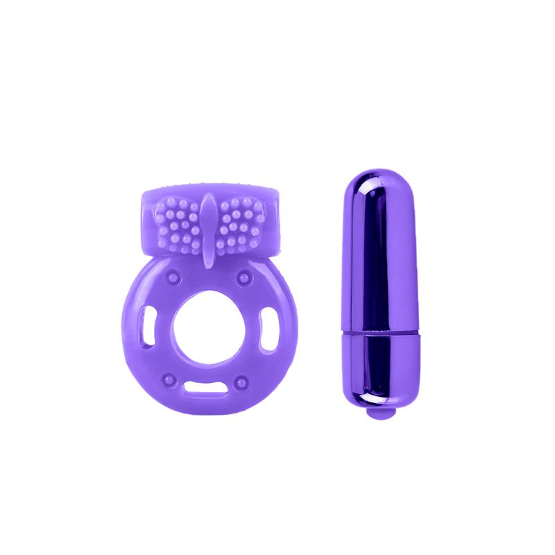 NEON - VIBRATING COUPLES KIT PURPLE