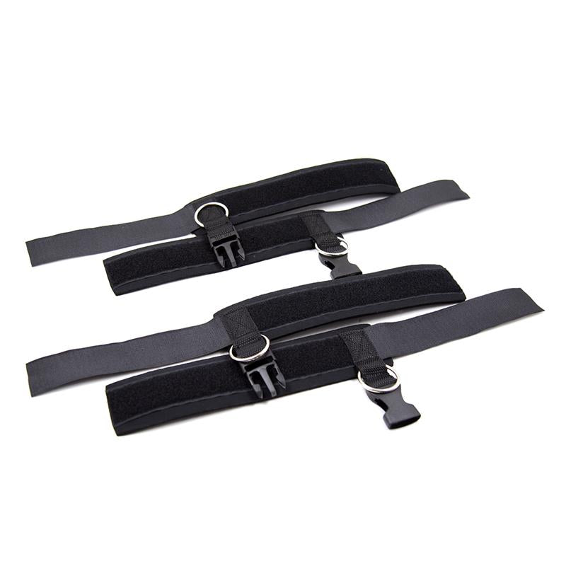 LATETOBED BDSM LINE - NEOPRENE ANKLE CUFFS WITH VELCRO BLACK