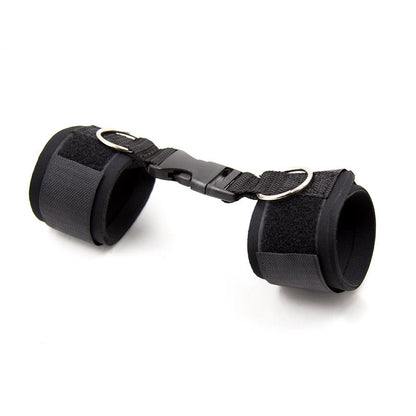 LATETOBED BDSM LINE - NEOPRENE ANKLE CUFFS WITH VELCRO BLACK