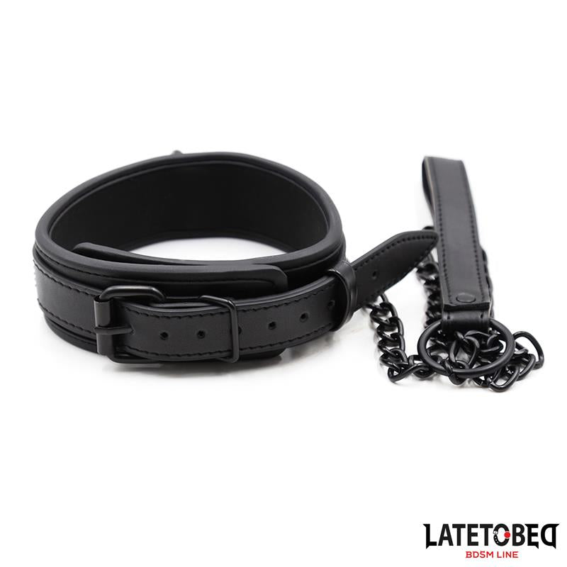 LATETOBED BDSM LINE - NEOPRENE BONDAGE COLLAR AND LEASH