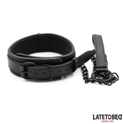 LATETOBED BDSM LINE - NEOPRENE BONDAGE COLLAR AND LEASH