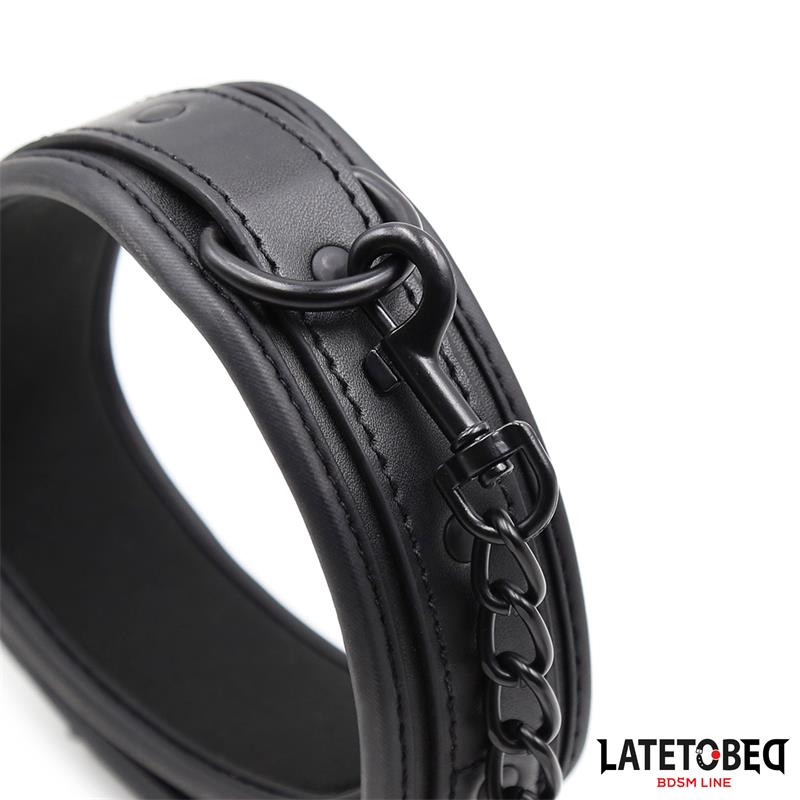 LATETOBED BDSM LINE - NEOPRENE BONDAGE COLLAR AND LEASH