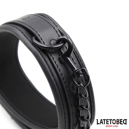 LATETOBED BDSM LINE - NEOPRENE BONDAGE COLLAR AND LEASH