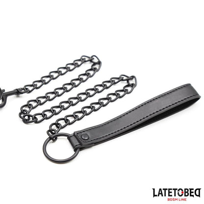 LATETOBED BDSM LINE - NEOPRENE BONDAGE COLLAR AND LEASH