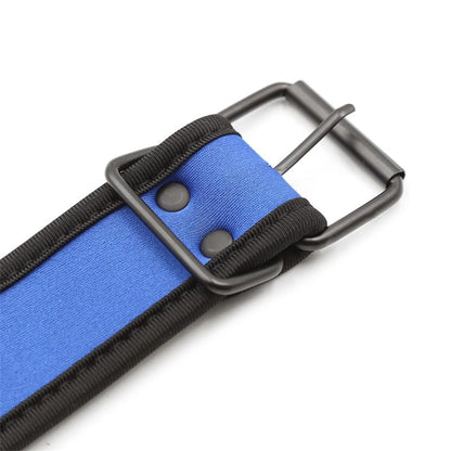 A-GUSTO - NEOPRENE PUPPY COLLAR ADJUSTABLE BLUE