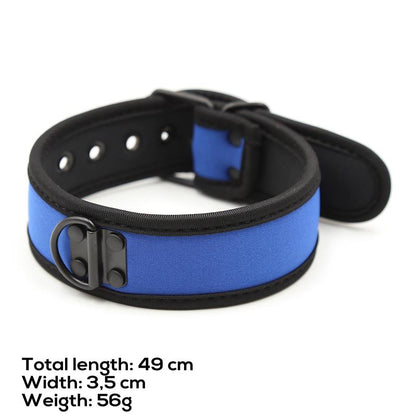 A-GUSTO - NEOPRENE PUPPY COLLAR ADJUSTABLE BLUE