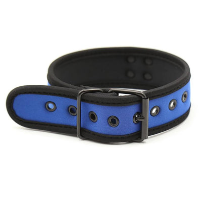 A-GUSTO - NEOPRENE PUPPY COLLAR ADJUSTABLE BLUE