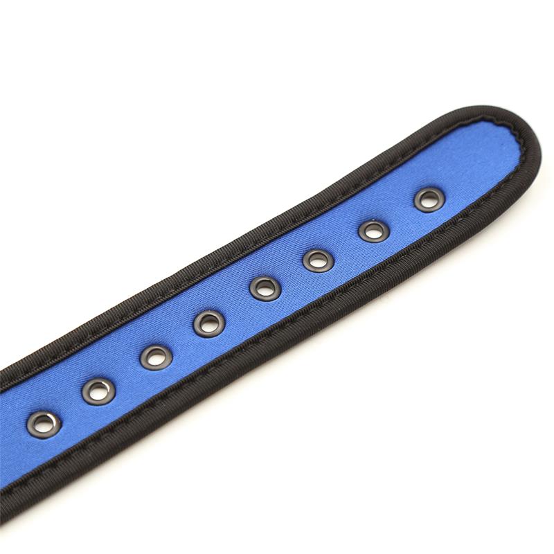 A-GUSTO - NEOPRENE PUPPY COLLAR ADJUSTABLE BLUE