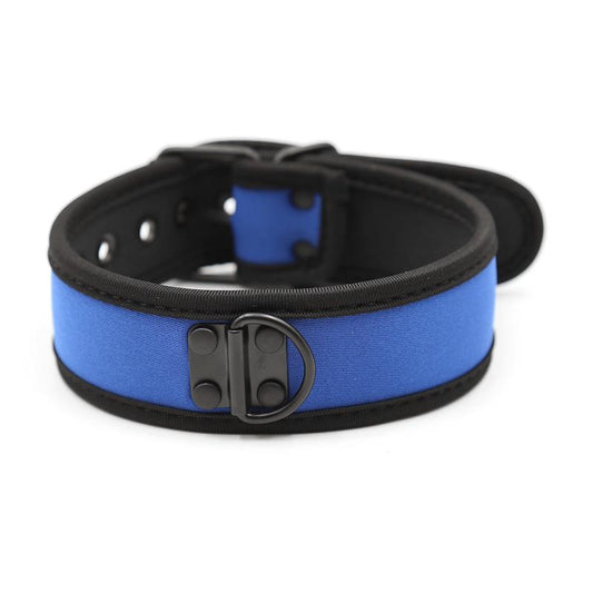 A-GUSTO - NEOPRENE PUPPY COLLAR ADJUSTABLE BLUE