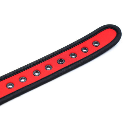 A-GUSTO - NEOPRENE PUPPY COLLAR ADJUSTABLE RED