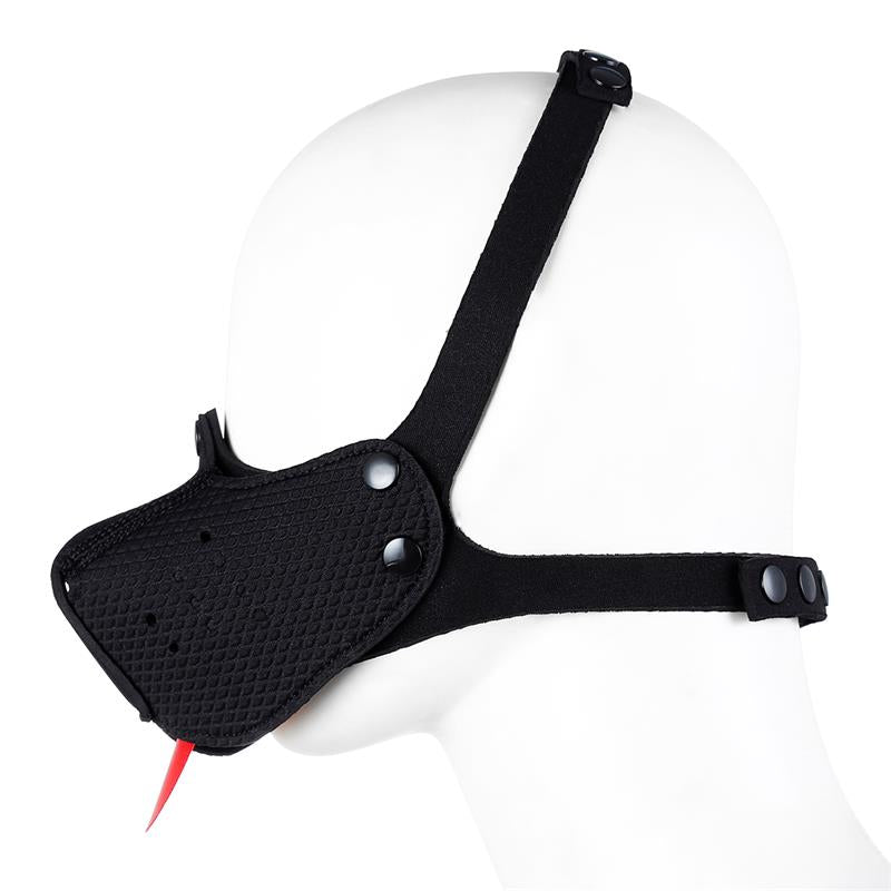 A-GUSTO - NEOPRENE PUPPY FACE MASK ADJUSTABLE AND DESMONTABLE BLACK