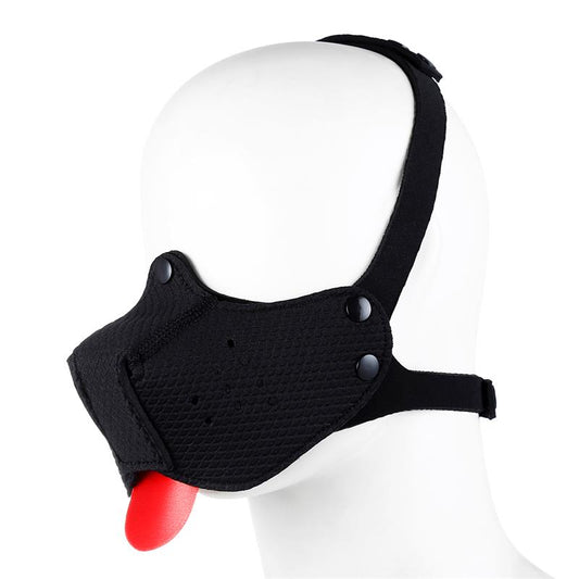 A-GUSTO - NEOPRENE PUPPY FACE MASK ADJUSTABLE AND DESMONTABLE BLACK