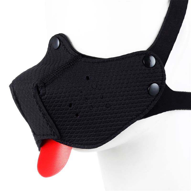 A-GUSTO - NEOPRENE PUPPY FACE MASK ADJUSTABLE AND DESMONTABLE BLACK
