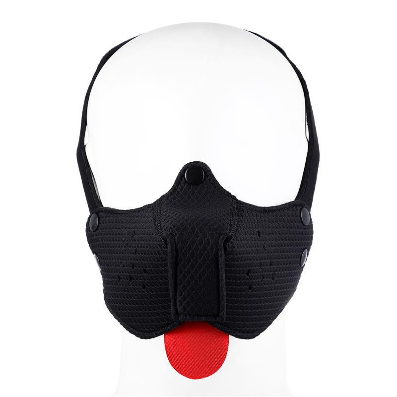 A-GUSTO - NEOPRENE PUPPY FACE MASK ADJUSTABLE AND DESMONTABLE BLACK