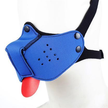 A-GUSTO - NEOPRENE PUPPY FACE MASK BLUE