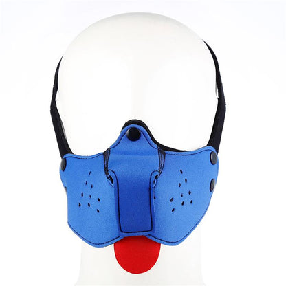 A-GUSTO - NEOPRENE PUPPY FACE MASK BLUE